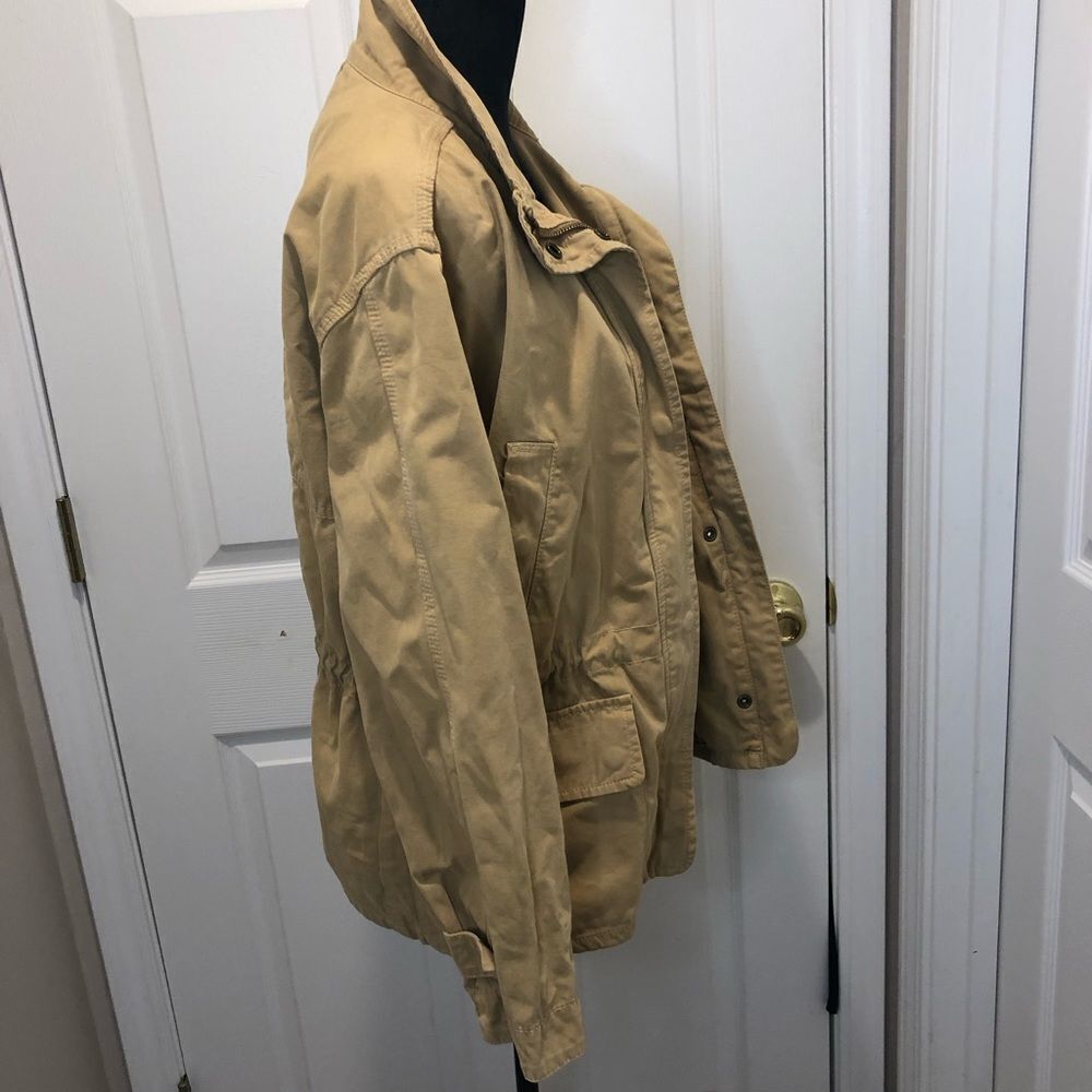 Madewell  khaki zip front jacket size small - Picture 5 of 14